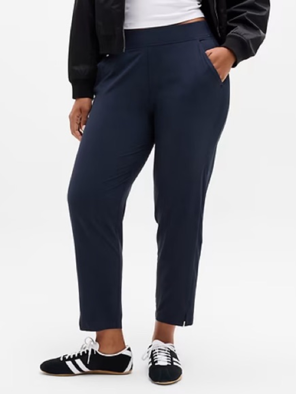 ATHLETA Brooklyn Ankle Pants in Navy Blue Size 20